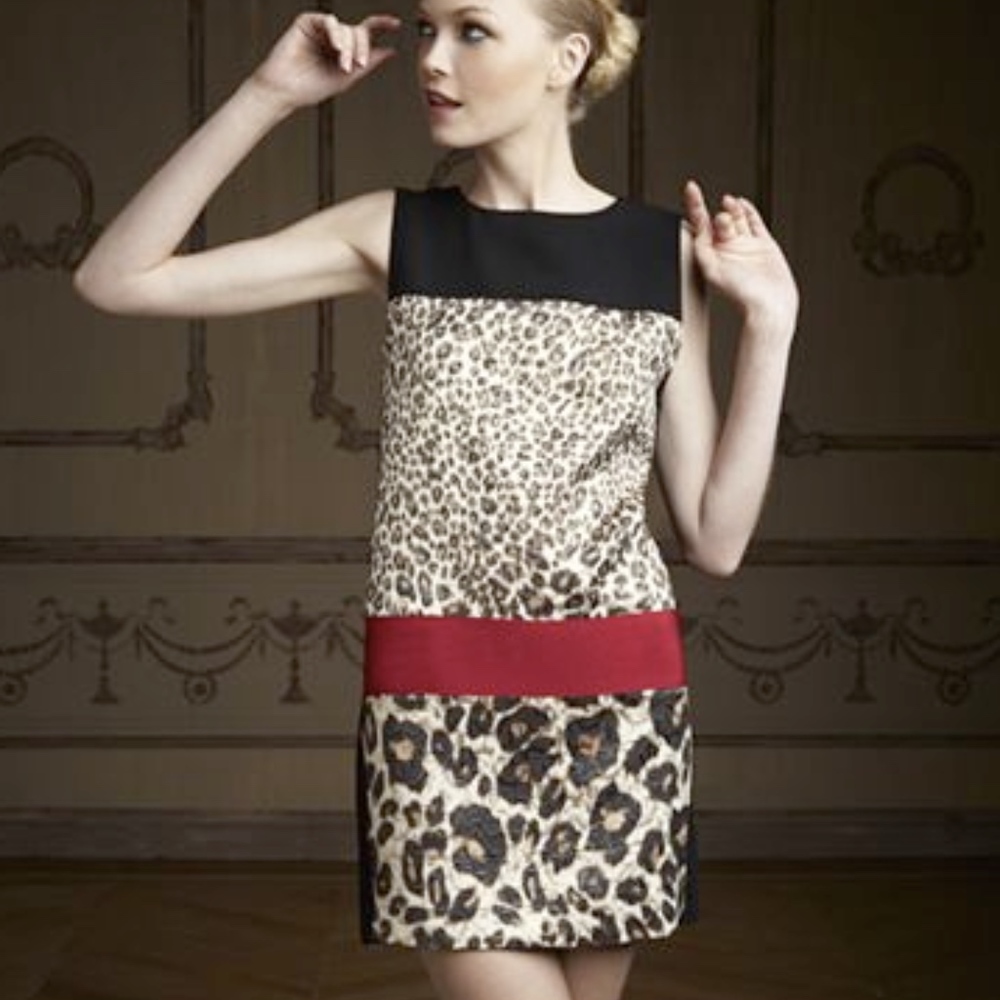 NWT Giambattista Valli Leopard Print Dress